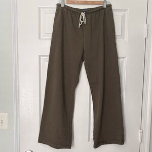 Brandy Melville Wide Leg Cotton Pants Size 30